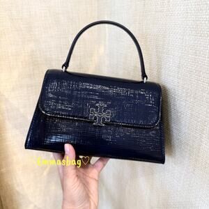 Tory Burch Britten Top Handle Crossbody 175711 $550 Navy